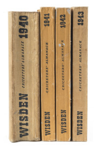 1940 - 1944 WISDEN'S ALMANCKS, all with original cloth covers. (4). Mixed condition.