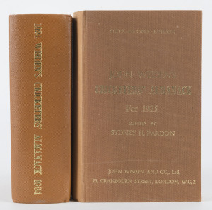 1924 & 1925 WISDEN'S ALMANACKS, both rebound in hard covers which preserve the original soft covers. (2).