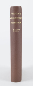 1887 WISDEN'S ALMANACK, hardcover rebound without original covers.