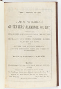 1887 WISDEN'S ALMANACK, hardcover rebound without original covers. - 2