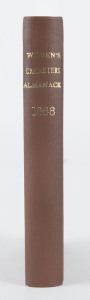 1888 WISDEN'S ALMANACK, hardcover rebind without original covers.