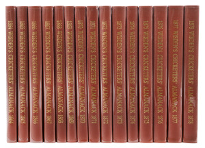 1864 - 1879 WISDEN'S ALMANACKS: A complete set of the 1990 official reprints by Wisden; all numbered 675/1000 and accompanied by the original receipt from John Wisden & Co. Ltd. (15 volumes). As new.