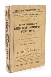 1917 WISDEN'S ALMANACK, original soft cover edition, complete. 