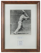 KEITH MILLER, large action picture mounted together with his signature; framed and glazed, overall 61 x 46cm.