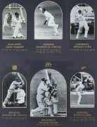 "THE KNIGHTS OF CRICKET", display comprising 6 signed photographs of all the Sirs - Don Bradman, Clyde Walcott, Gary Sobers, Colin Cowdrey, Everton Weekes & Richard Hadlee, window mounted with details of their Test careers, limited edition 73/500, framed - 2