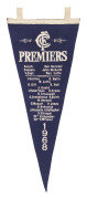 CARLTON: Premiership pennants for 1968, 1972, 1979, 1981 & 1982. A scarce assembly. (5). - 2