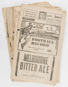 The Football Record: 1944 editions for the Home-and-Away Rounds 1, 3, 5, 7, 9, 10, 12, 14, 15, 16 and 17. (Total: 11). Mixed condition. - 2