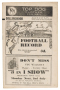 The Football Record: 1945 editions for the Home-and-Away Rounds 1, 2, 4, 5, 6, 7, 9, 10, 11, 14, 15, 16 , 17, 18 and 20. (Total: 15). Mixed condition.