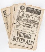 The Football Record: 1945 editions for the Home-and-Away Rounds 1, 2, 4, 5, 6, 7, 9, 10, 11, 14, 15, 16 , 17, 18 and 20. (Total: 15). Mixed condition. - 2