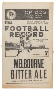 The Football Record: Special editions for the 1946 State of Origin Game, June 29 (Victoria v South Australia); the 1st Semi-Final (Footscray v Melbourne); the 2nd Semi-Final (Essendon v Collingwood); the 2nd Semi-Final Replay (Essendon v Collingwood) & th