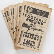 The Football Record: 1947 editions for the Home-and-Away Rounds 1, 2, 3, 4, 7, 8, 9, 10, 11, 12, 13, 14, 15 and 17. (Total: 14).&nbsp;Mixed condition. - 2