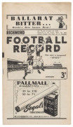 The Football Record: 1948 editions for the Home-and-Away Rounds 1, 2, 3, 4, 5, 6, 8, 9, 11, 12, 15, 16 and 18. (Total: 13).&nbsp;Mixed condition.