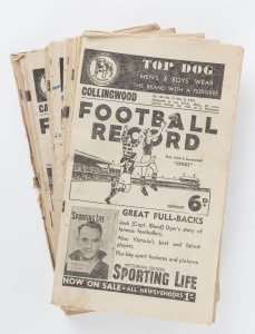 The Football Record: 1951 editions for the Home-and-Away Rounds 3, 4, 5, 6, 7, 8, 9, 11, 12, 13, 14, 15, 16 and 17. (Total: 14). Mixed condition.