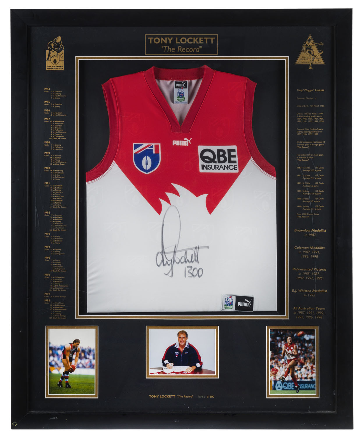 AFL Guernsey Display Frames - All Teams Available