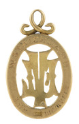 BILL STRICKLAND'S VFL life Member's badge: 15ct gold & enamel badge with 'VFL' monogram surrounded by 'VICTORIAN FOOTBALL LEAGUE', engraved on reverse 'Life Member/ W., STRICKLAND''. - 2