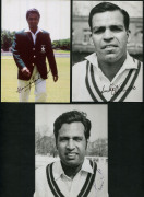 1962 PAKISTAN TEAM: Tour of England official team sheet with 20 signatures including Javed Burki (Captain), Hanif Mohammad, Saeed Ahmed, Mushtaq Mohammad & Intikhab Alam; horizontal & vertical folds, otherwise fine condition; also signed photographs of Sa - 2