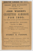 1895 WISDEN'S ALMANACK, rebound into hard covers preserving the original wrappers and advertisements. - 2