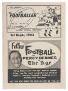 "Footballer" Official Organ of the Victorian Amateur Football Association (V.A.F.A.): 1962 editions - 2