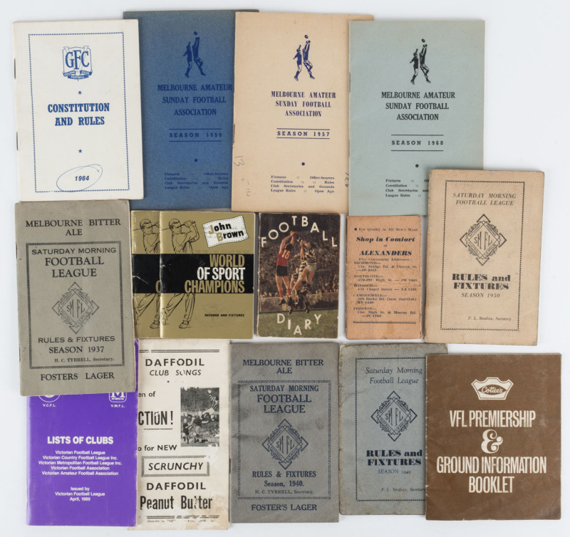 ASSORTMENT OF FOOTBALL HANDBOOKS