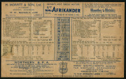 SCORE CARDS: comprising 1902 (Aug.11-13) Surrey County Cricket Club completed card for England vs Australia 5th Test, 1928 (Sept. 5-7) uncompleted card for MCC Australian Team vs Mr Thornton's XI held at Scarbourough with advertising for Boyes Stores, 194 - 2