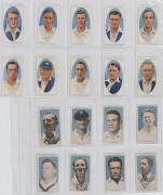 1926-48 CRICKET CARDS: complete sets comprising 1926 Players "Cricketers, Caricatures by RIP" [50]; 1928 Wills "Cricketers" [50]; 1932 Godfrey Phillips "Test Cricketers 1932-1933" [38], 1936 Churchman "Cricketers" [50], 1947 Radio Fun (Amalgamated Press) - 3