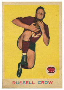 FITZROY: 1964 Scanlens "Footballers" No.12 Russell Crow, VG.