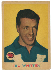 FOOTSCRAY: 1964 Scanlens "Footballers" No.8 Ted Whitten. VG.