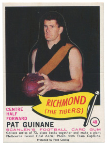 RICHMOND: 1966 Scanlens "Footballers" Die-Cut No. 48 Pat Guinane. VG/Exc.