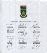 6 different official team sheets, comprising M.C.C. BICENTENARY 1787-1987 REST OF THE WORLD TEAM v M.C.C. (Border, Capt., Dujon, Gavaskar, Haynes, Jones, Miandad, Singh, Walsh, etc.); March 1990 QUEENSLAND Team v Western Australia FAI Cup Semi-Final (Ritc - 5