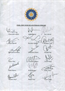 6 different official team sheets, comprising M.C.C. BICENTENARY 1787-1987 REST OF THE WORLD TEAM v M.C.C. (Border, Capt., Dujon, Gavaskar, Haynes, Jones, Miandad, Singh, Walsh, etc.); March 1990 QUEENSLAND Team v Western Australia FAI Cup Semi-Final (Ritc - 6