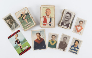 SELECTION OF OLDER TRADING CARDS: with 1958 Atlantic Petrol [60/128] plus some duplicates, also 1933 Wills Footballers [10/200], 1933 BDV "Haydn Bunton" double-sided, 1950 Kornies Victorian Footballers [3/64] & Champion Footballers "Ken Melville" (Melbou