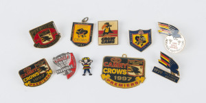 ADELAIDE FOOTBALL CLUB: 1990s - 2000 collection of badges, pins, etc. (10, all different).