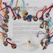 MELBOURNE CRICKET CLUB: A collection of membership medallions between 1964/65 and 1990/91 including a 50 Years Member medallion and lapel pin; some duplication. (26 items).