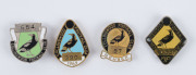 COLLINGWOOD: 1969, 1970, 1971 & 1972 membership badges. (4)