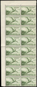 1960-62 (SG.31-36) 1/1 - 10/- Pictorials: the high values in blocks of 4 or larger, several with Imprints. 20 of each. Cat.&pound;730+. (120 stamps).