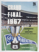 The Football Record: Special editions for the 1967 1st Semi-Final (Geelong v Collingwood); the 2nd Semi-Final (Carlton v Richmond);&nbsp; the Prelim. Final (Geelong v Carlton) and the Grand Final (Geelong v Richmond).Also, the Football Record for the Interstat