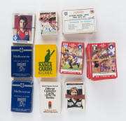 BALANCE OF1970s-80s TRADE CARD CONSIGNMENT: including Scanlens part sets with duplicates 1973 Series A (16), Series B (75), 1980 (95), 1981 (15), 1984 (25, Melbourne or Fitzroy players only), plus oddments from other years including check list cards & sti - 2