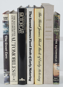 MOTORING BOOKS: including the second, third and fourth James Flood Book Of Early Motoring; The Illustrated Encyclopedia Of Automobile, Great Cars; and The Encyclopedia Of The Motorcar. All hard cover with D/J or slip case. (7 Volumes).