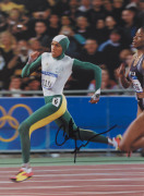 OLYMPIC MEMORABILIA COLLECTION: Nice variety including Jessie Owens signature on piece (4 golds, Berlin 1936), 1956 Melbourne Olympics souvenir booklet signed by Betty Cuthbert, Shirley Strickland (1952 & 1956 Olympian, three gold medals) various action i - 2