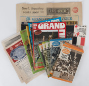 The Football Record: 1975 editions for 17 of the Home-and-Away Rounds, together with the Special Editions for the Elimination Final (Richmond v Collingwood), the Second Semi-Final (Hawthorn v North Melbourne), the Preliminary Final (North Melbourne v Rich