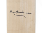 A full size Slazenger "BRADMAN Classic" cricket bat, signed to the front of the blade by DON BRADMAN. Nice autograph; bat in good condition. - 2