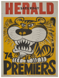 RICHMOND: 1974 original WEG Premiership poster. Good condition. 66.5 x 50cm.