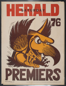 HAWTHORN: 1976 original WEG Premiership posters, (4). 66.5 x 50cm. All with defects.