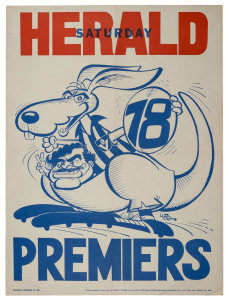 NORTH MELBOURNE: 1978 original WEG 1978 losing poster, in very good condition. 66 x 49.5cm. Hawthorn defeated North Melbourne in the Grand Final.