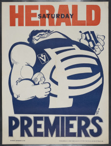 CARLTON: 1981 original WEG Premiership poster. Good condition. 66.5 x 50cm.