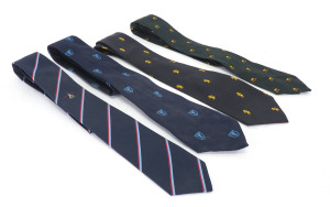 CRICKET TIES: A collection including S.C.C.A. (Southern California), N.S.C. (Nepal), Sydney Cricket Club, British Columbia C.C., V.C.C.L. (Victorian Country Cricket League), Sevenoaks Vine C.C., Marylebone C.C., G & W District C.A., Halifax C.C., N.C.C.S.A., and many more. All appear to be unused. (34 items).
