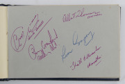 An autograph book containing mainly 1956 Olympian's signatures including John Landy, Neville Scott, Graham Gipson, Bill Butchart, Albie Thomas, Ronald Crawford, Leon Gregory, Mervyn Lincoln, John Goodman, Sven Coomer, Faith Leech, John Hayres, Dawn Fraser - 2