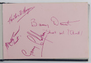 An autograph book containing mainly 1956 Olympian's signatures including John Landy, Neville Scott, Graham Gipson, Bill Butchart, Albie Thomas, Ronald Crawford, Leon Gregory, Mervyn Lincoln, John Goodman, Sven Coomer, Faith Leech, John Hayres, Dawn Fraser - 3