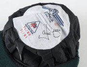 DAVID BOON'S TASMANIAN CRICKET CAP Baggy Green, with embroidered Tasmanian Tigers logo to front (cricket ball and stumps over a Tasmanian Tiger), signed inside by David Boon. - 4