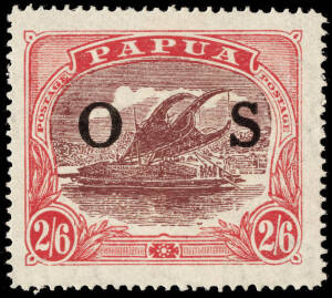 OFFICIALS: 1931-2 (SG.O66a) 2/6 Maroon & Bright Pink, superb MUH.